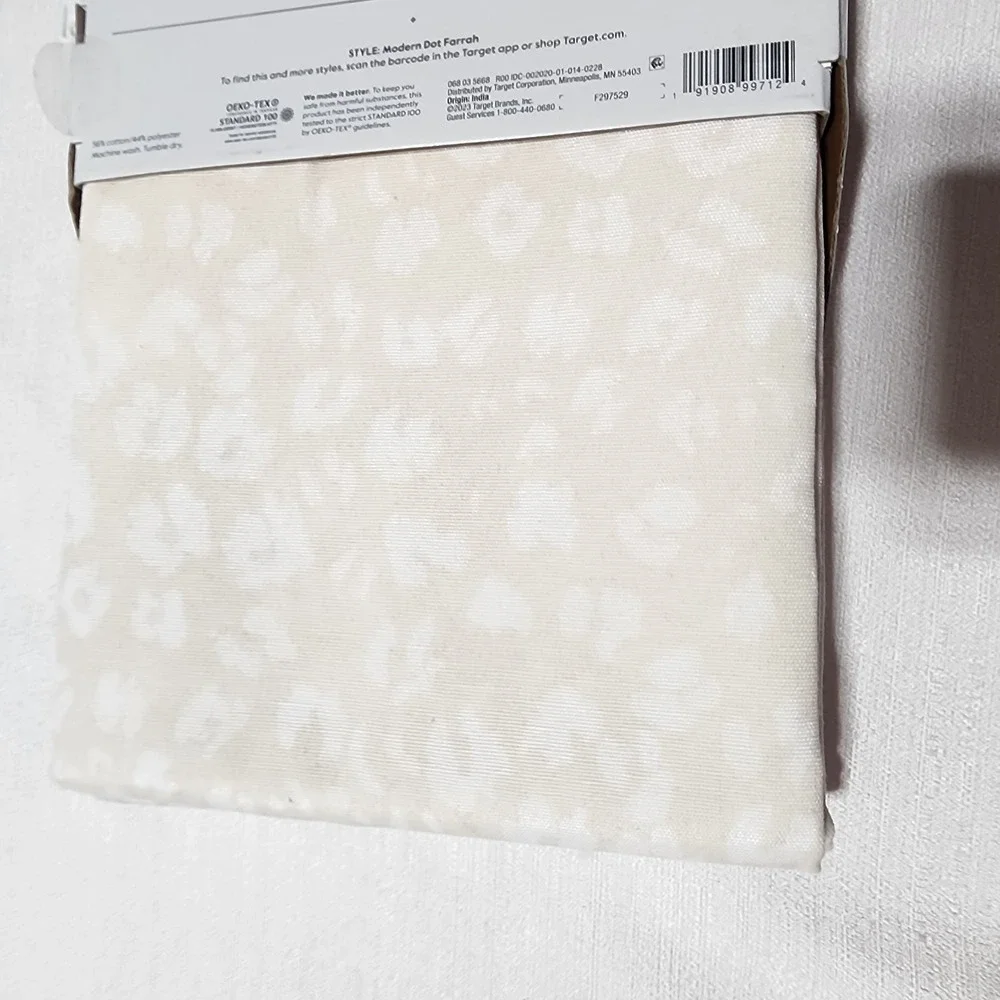 Threshold light filtering curtain L 84'' x W 54'' modern dot farrah